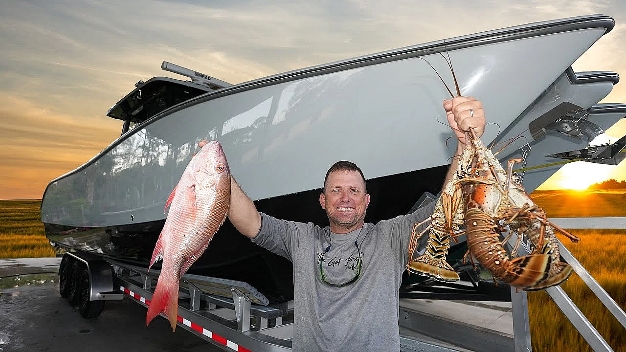 First Trip On The New Boat!!! {catch Clean Cook} Insetta 35ifc With Twin 300hpr Suzuki Outboards!