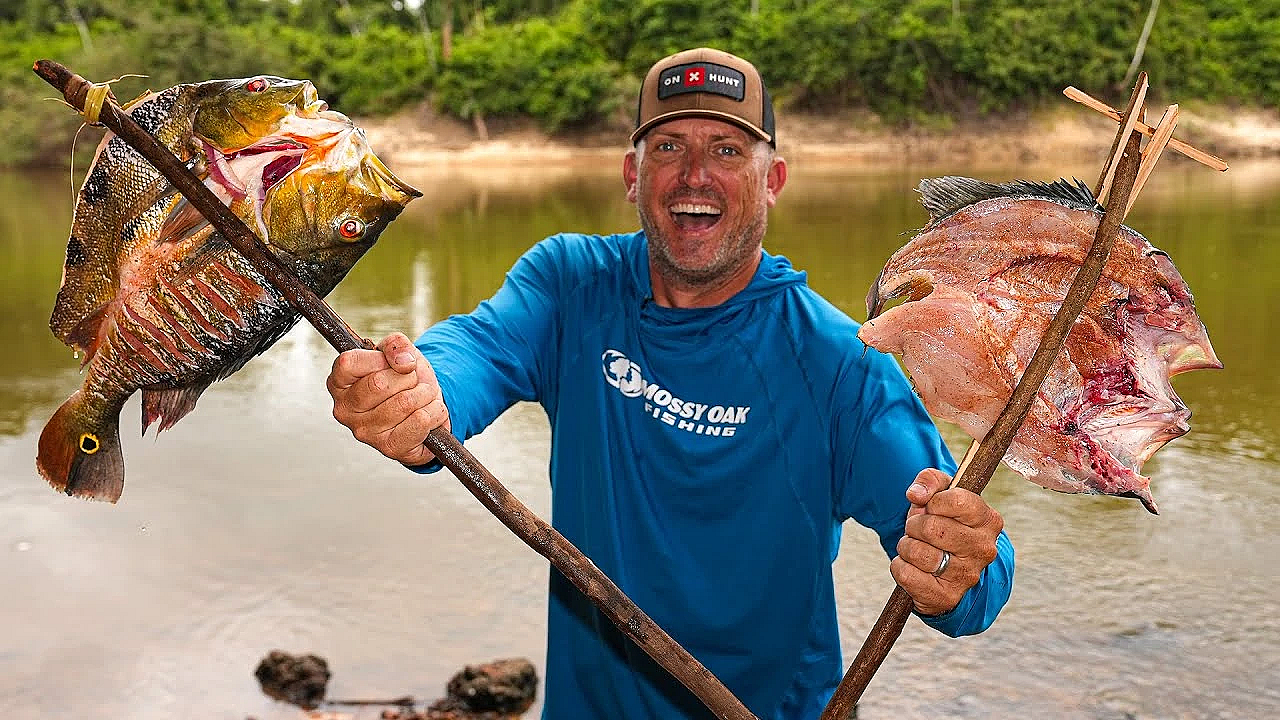 Real Survival Food In The Middle Of A Remote Jungle! {catch Clean Cook} Rewa, Guyana